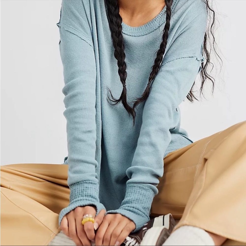 NWT Free People Care FP Colby Long
Sleeve Tee in Color: Mountain Jubilee Size
XS